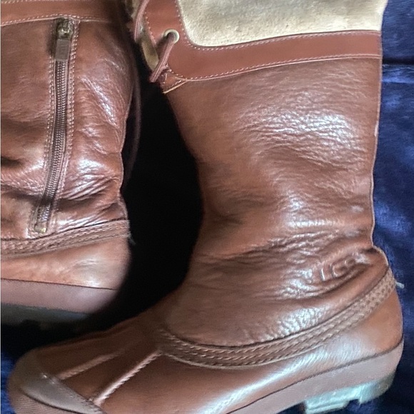 UGG Brown Winter & Rain Boots - Picture 1 of 8